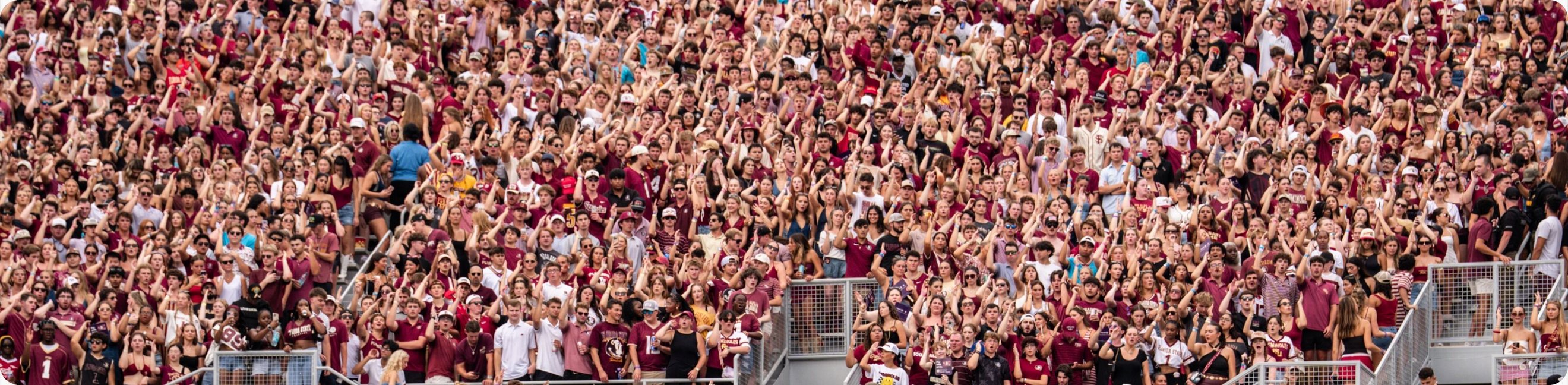 Florida State fans packed into the stands